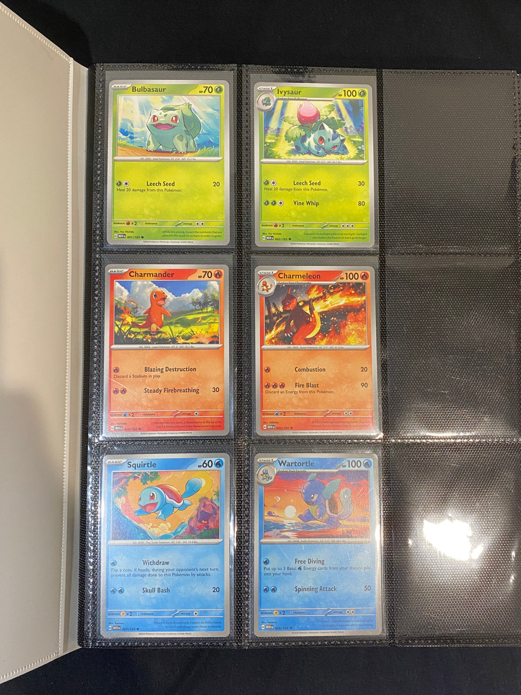 Pokemon — Scarlet & Violet 151 Common, Uncommon & Holo Set in Folder — Near Mint