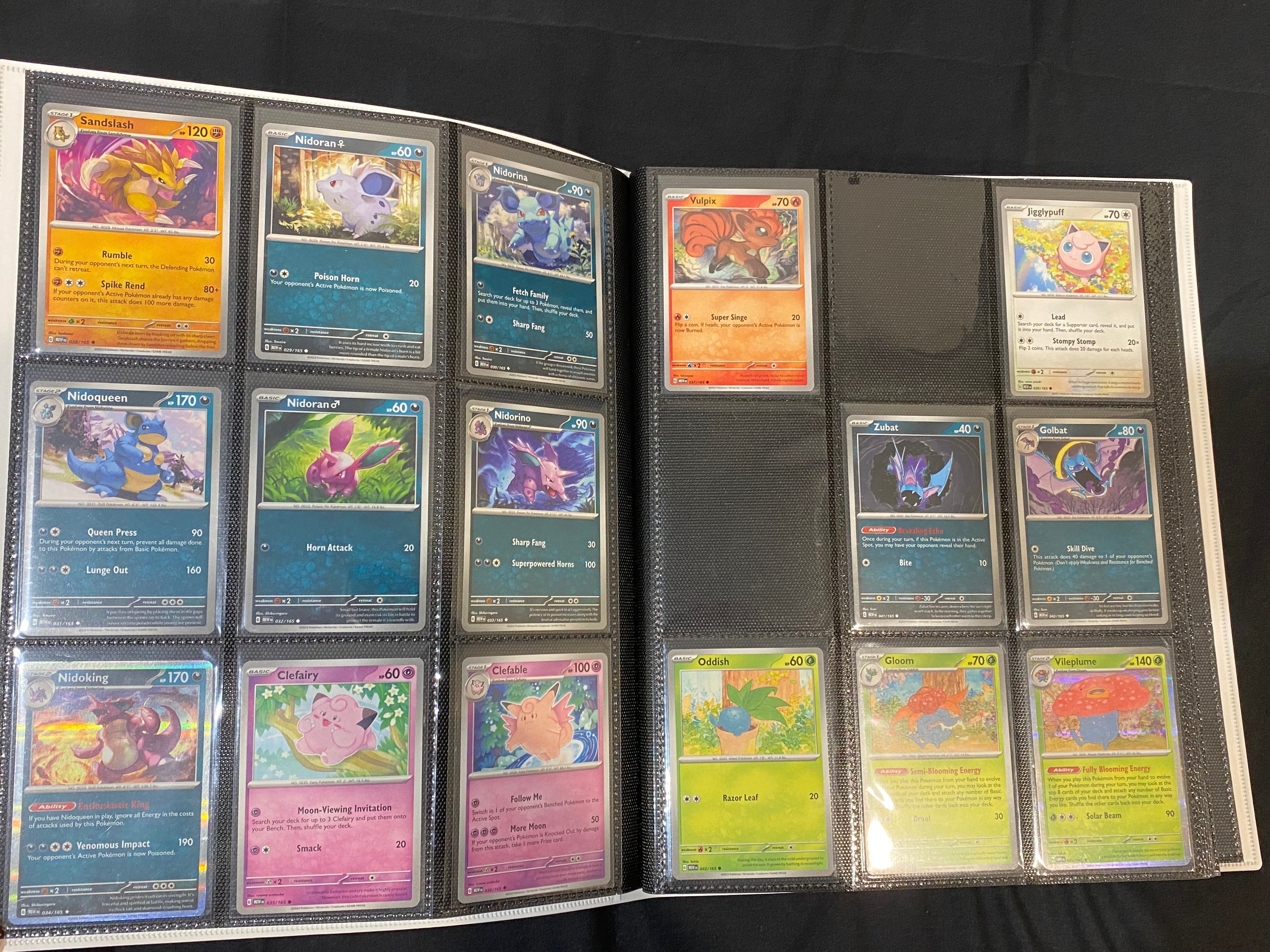 Pokemon — Scarlet & Violet 151 Common, Uncommon & Holo Set in Folder — Near Mint