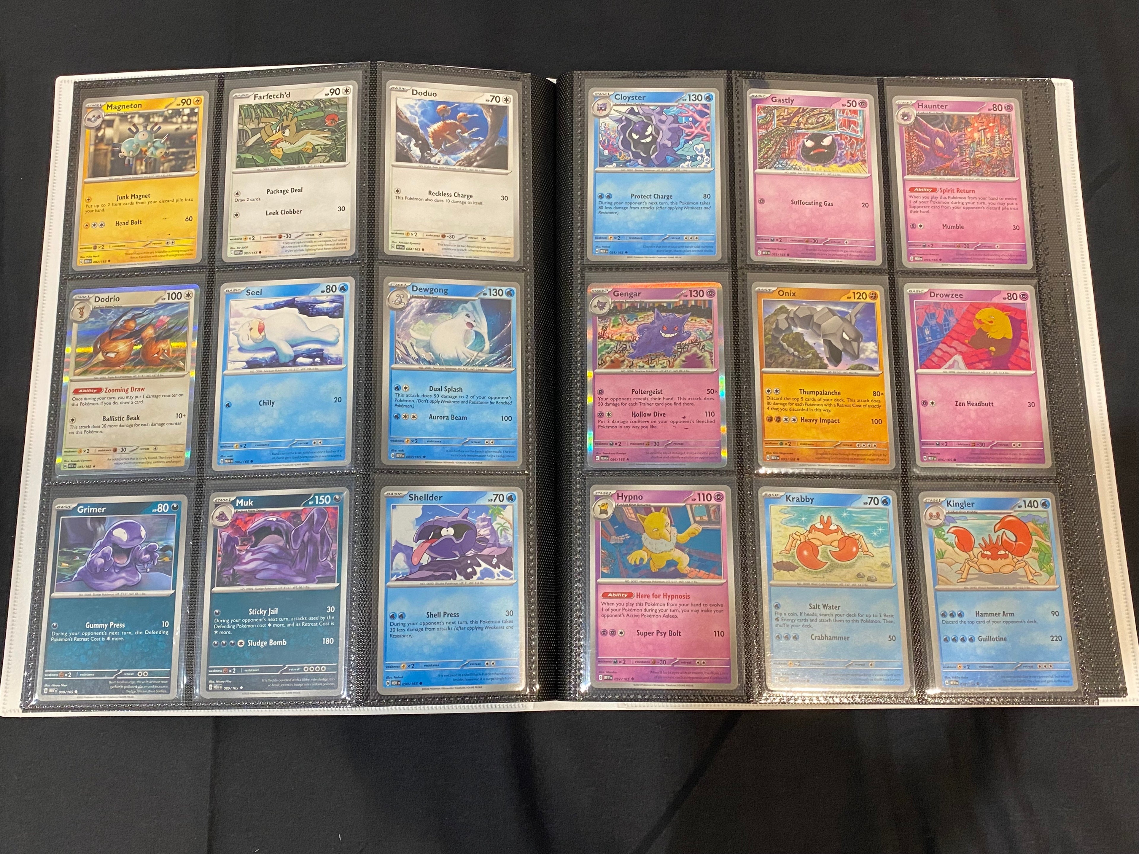 Pokemon — Scarlet & Violet 151 Common, Uncommon & Holo Set in Folder — Near Mint
