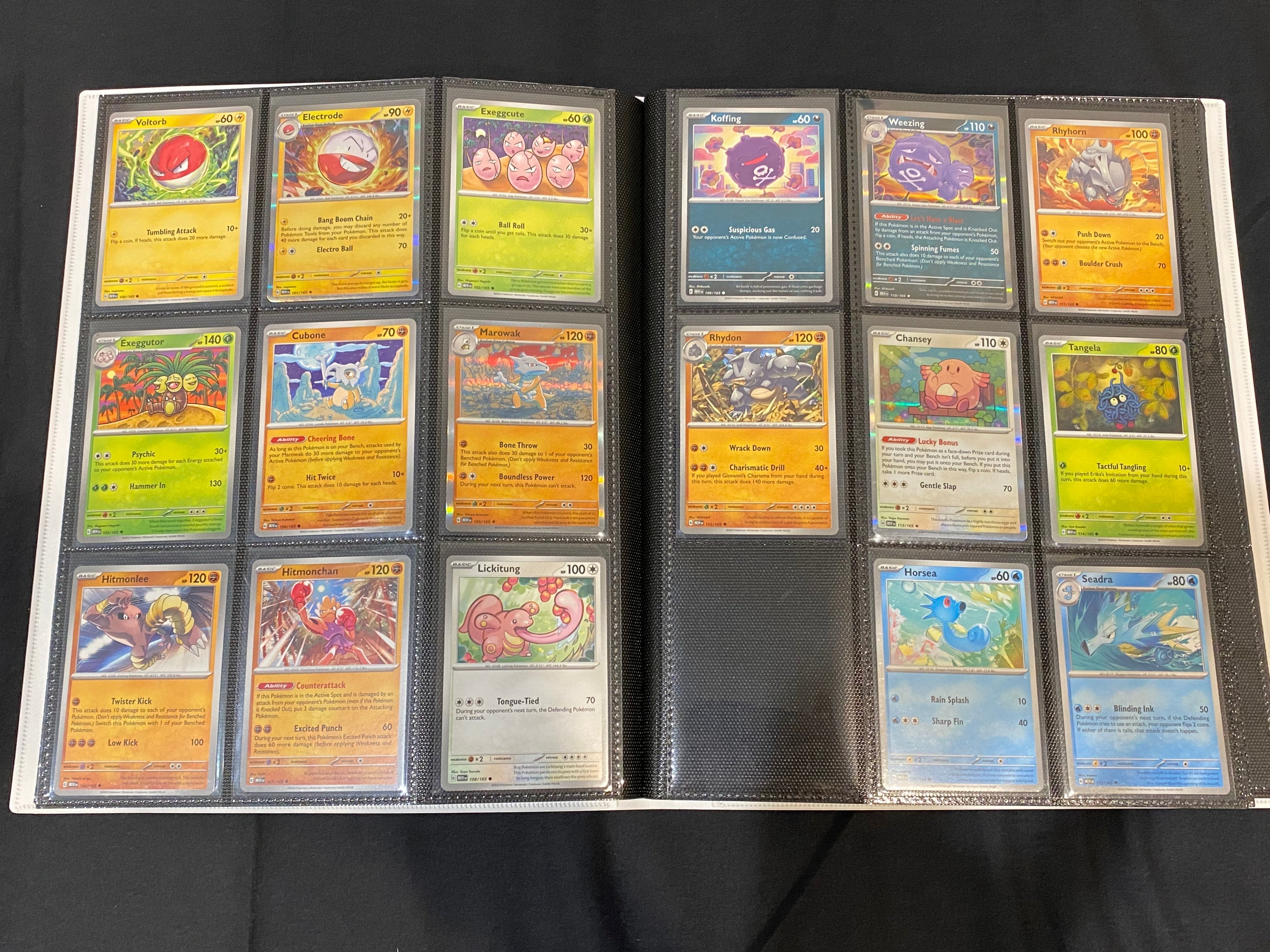 Pokemon — Scarlet & Violet 151 Common, Uncommon & Holo Set in Folder — Near Mint