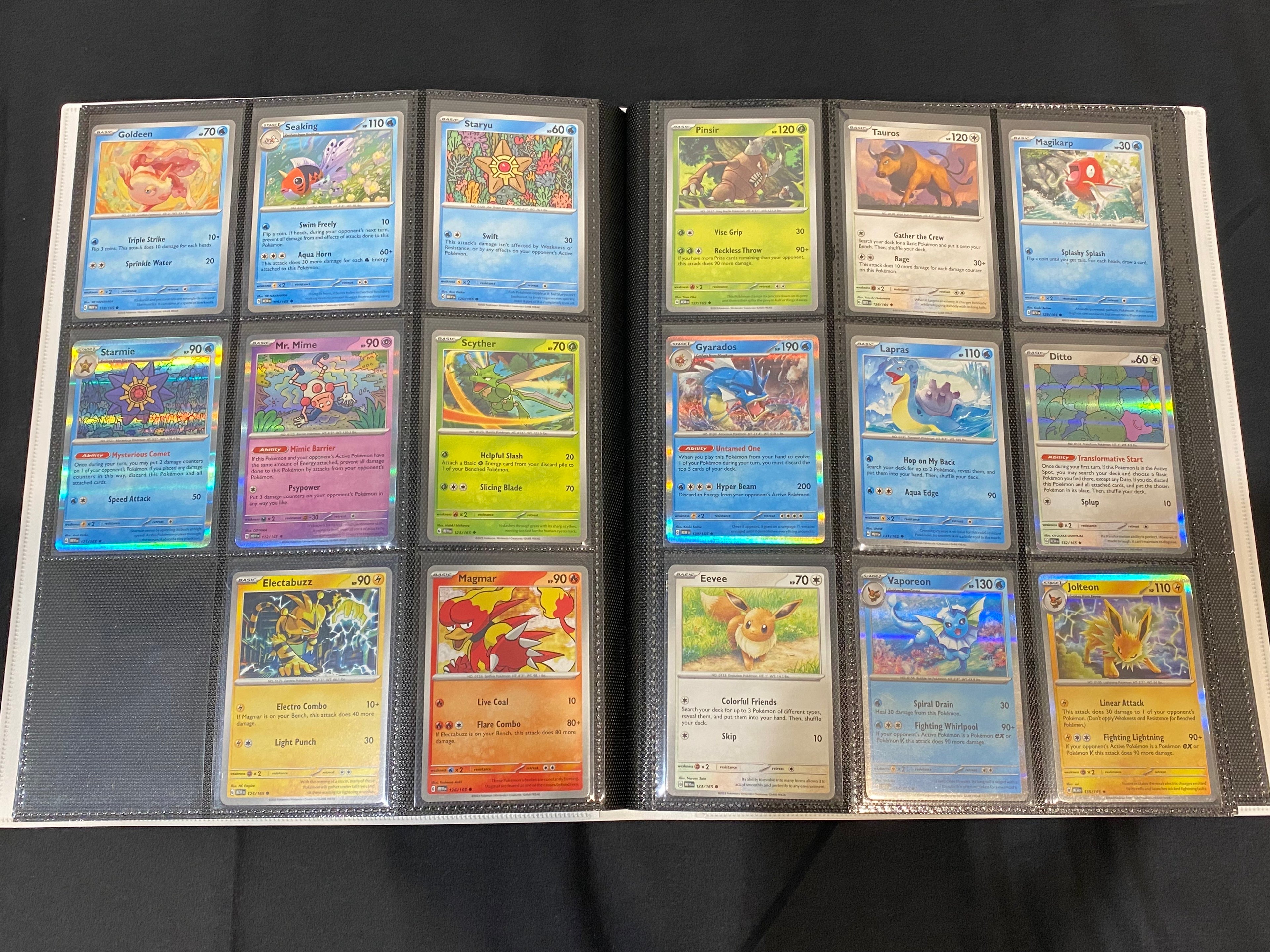 Pokemon — Scarlet & Violet 151 Common, Uncommon & Holo Set in Folder — Near Mint