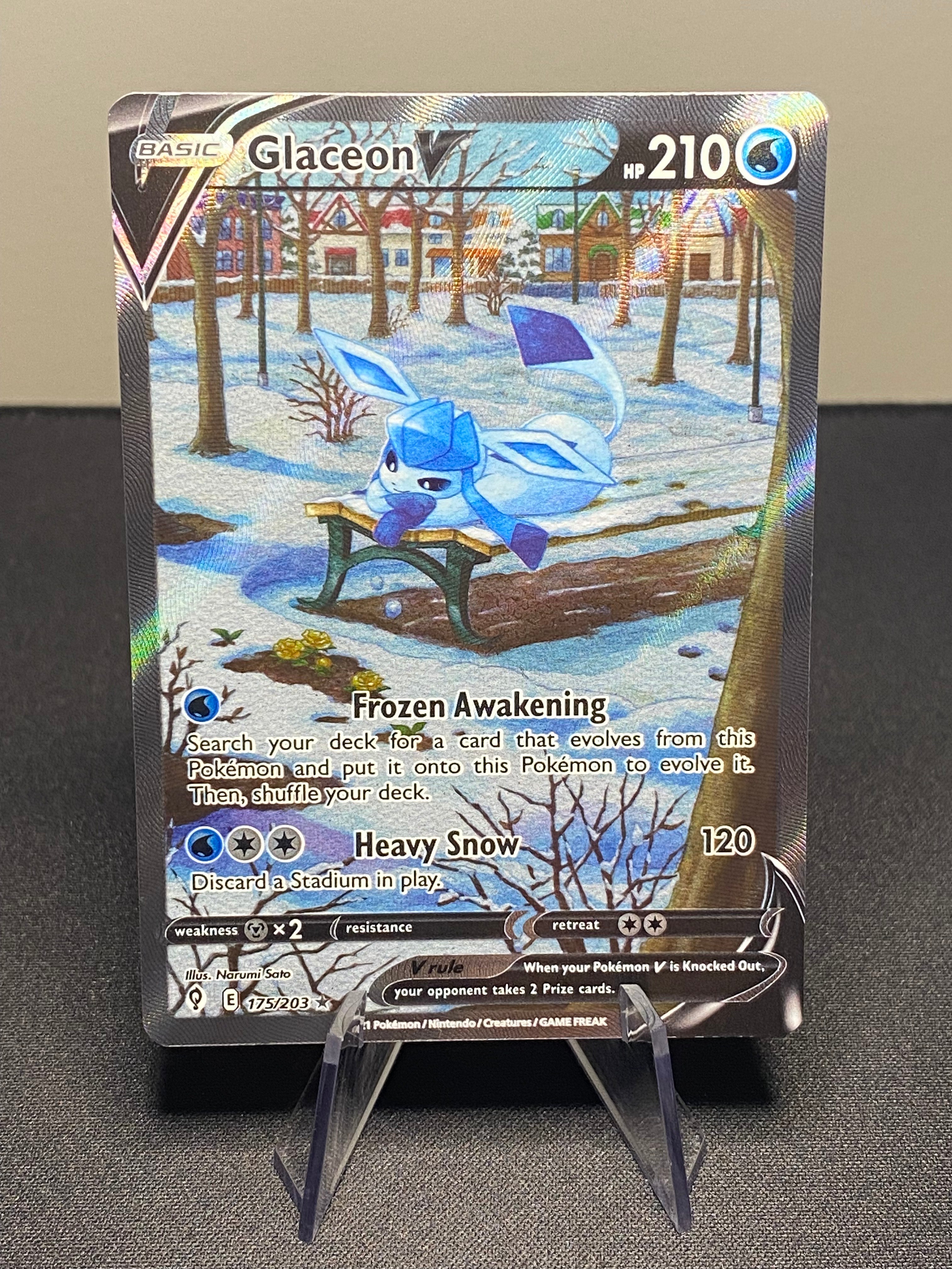 Pokemon — Glaceon V Evolving Skies 175/203 Alternate Art — Near Mint