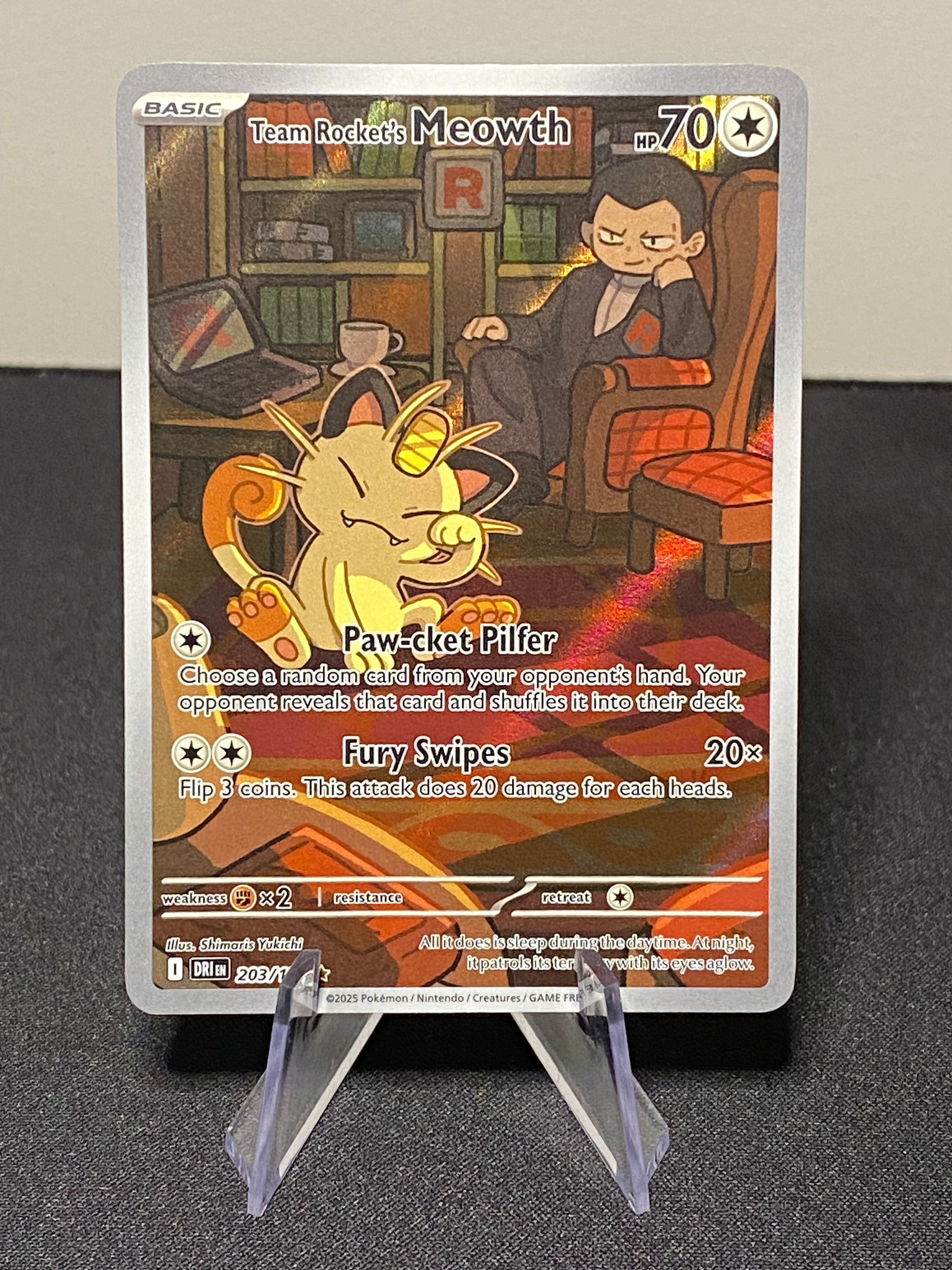 Pokemon — Meowth Destined Rivals 203/182 — Near Mint