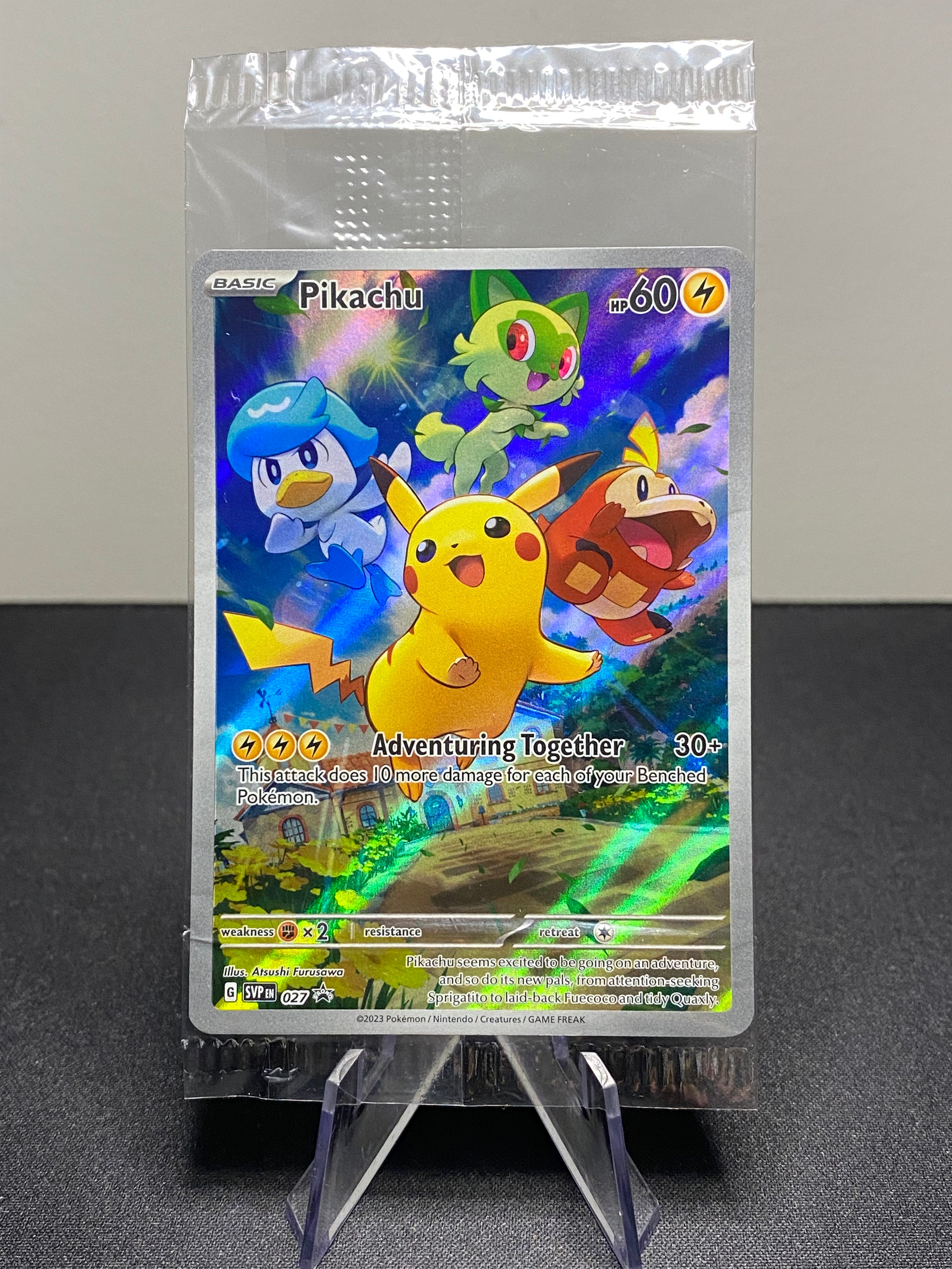 Pokemon — Pikachu SVP027 Promo Sealed — Near Mint